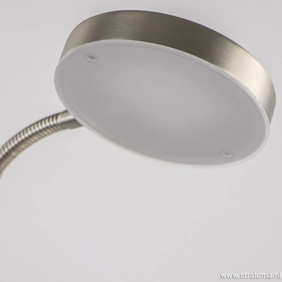 Stalen lees/vloerlamp LED dim to warm