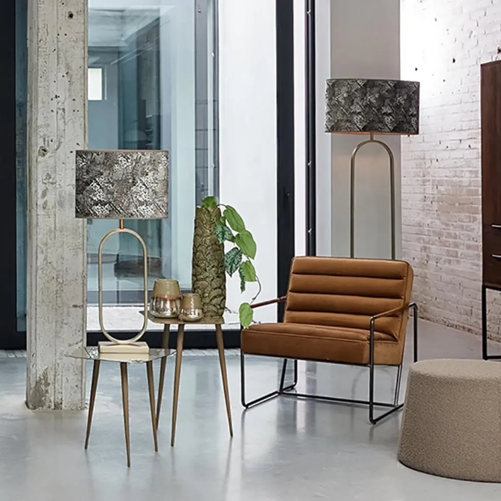 Stijvolle lampvoet Jamiri licht goud exclusief kap