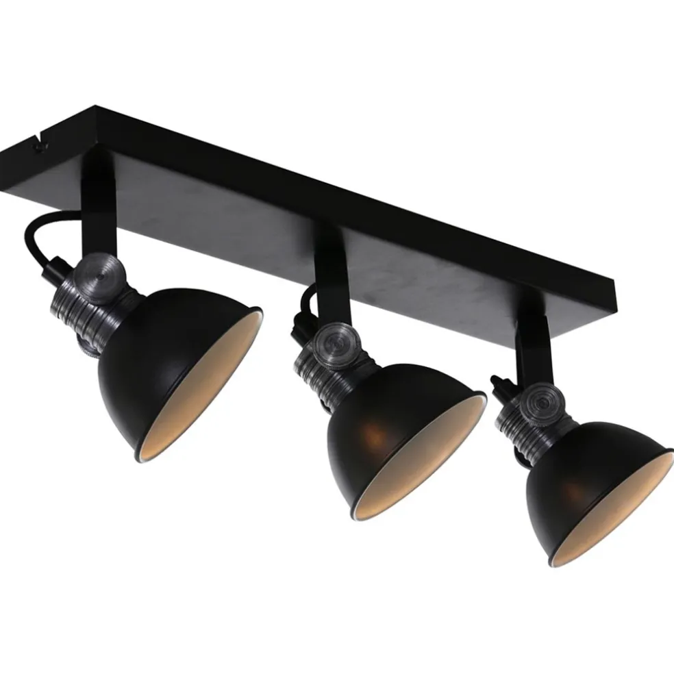 Stoere 3-lichts plafondspot GU10 inclusief LED
