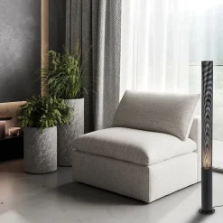 Stoere vloerlamp cilinder zwart met spot