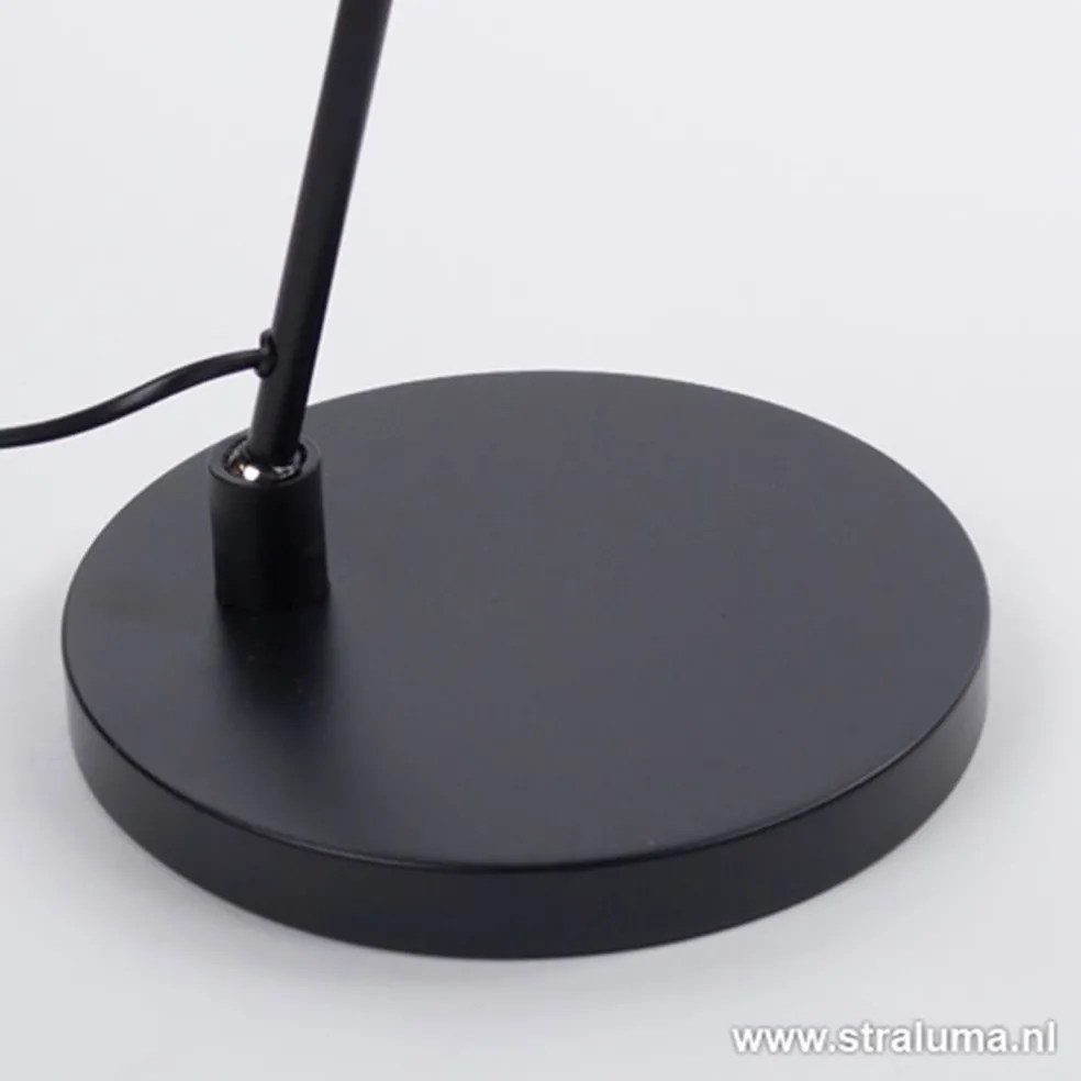 Strakke zwarte design vloerlamp LED