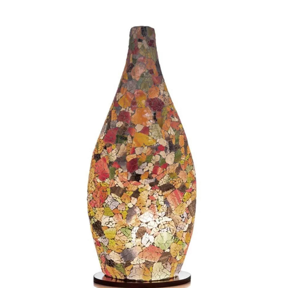 Tafellamp / vaaslamp gerecycled glas