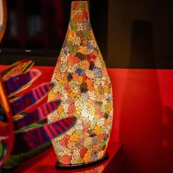 Tafellamp / vaaslamp gerecycled glas