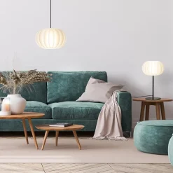 Tafellamp Arena zwart/kap wit