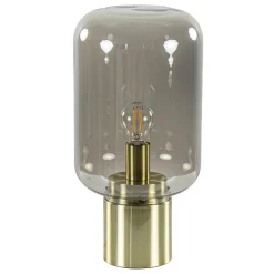 Tafellamp Arturan messing + smoke glas