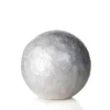 Tafellamp ball 30 cm rond creme schelpen