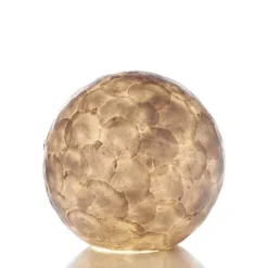 Tafellamp ball 30 cm rond creme schelpen