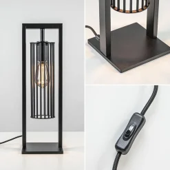 Tafellamp Birdy frame zwart