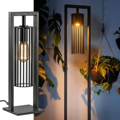 Tafellamp Birdy frame zwart