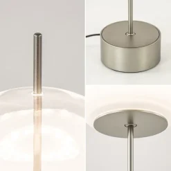 Tafellamp Bolla smoke steel/white gradient