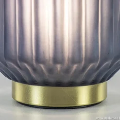 Tafellamp Ivot op batterij mat blauw klein