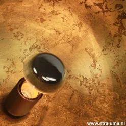 Tafellamp Larino gunmetal/goldleaf 30cm