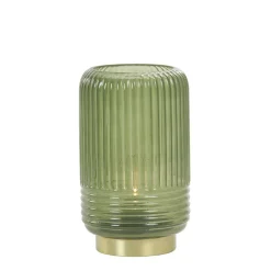 Tafellamp Lipa op batterij groen Light and Living