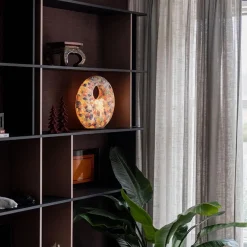 Tafellamp met gat multicolor mozaic