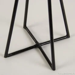 Tafellamp metaal met schelpen kap