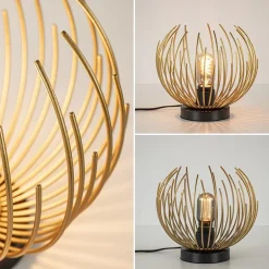 Tafellamp Nest klein zwart/matgoud