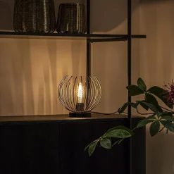 Tafellamp Nest klein zwart/matgoud