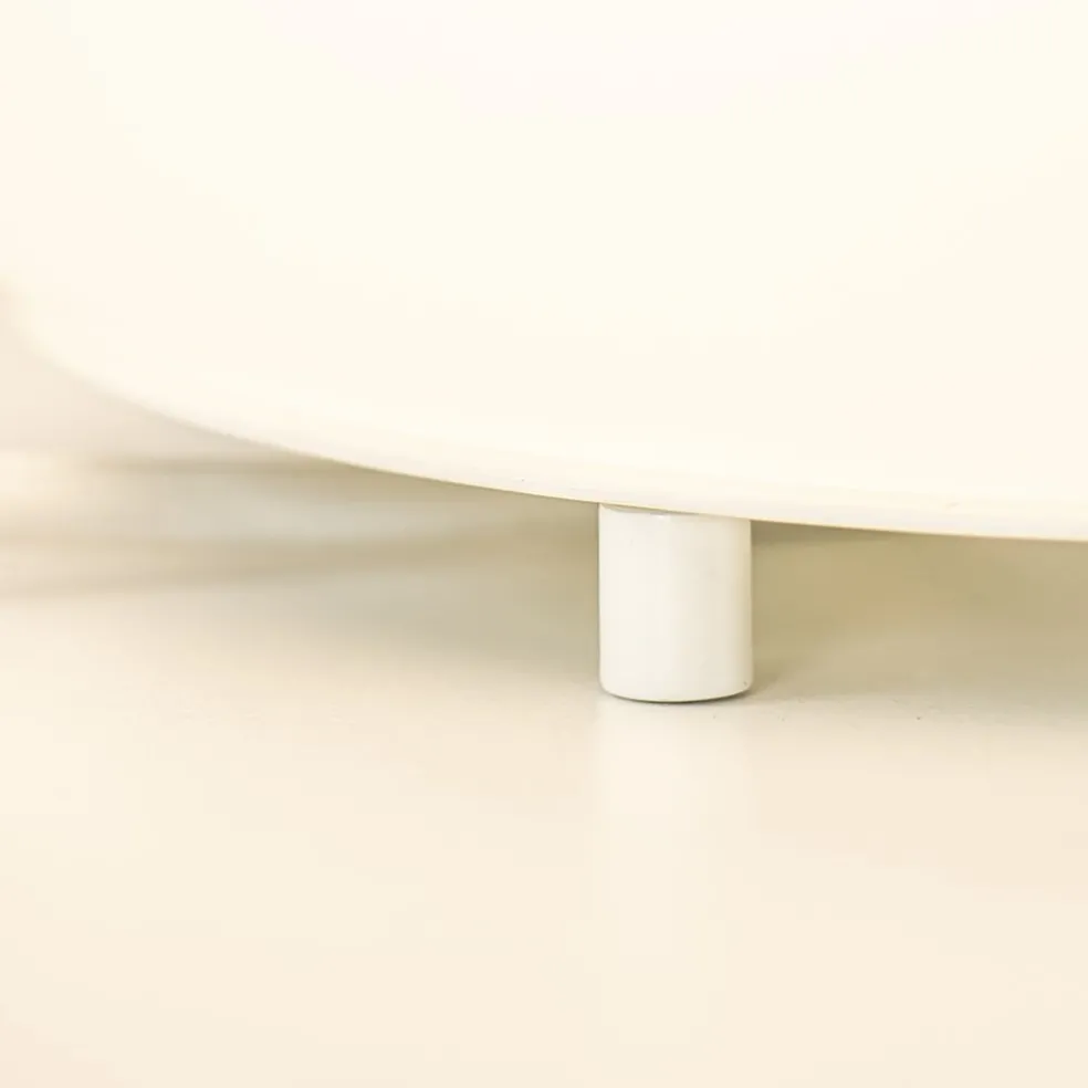 Tafellamp Oblica bol 25cm opaal mat wit