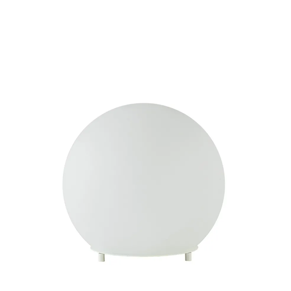 Tafellamp Oblica bol wit 20cm