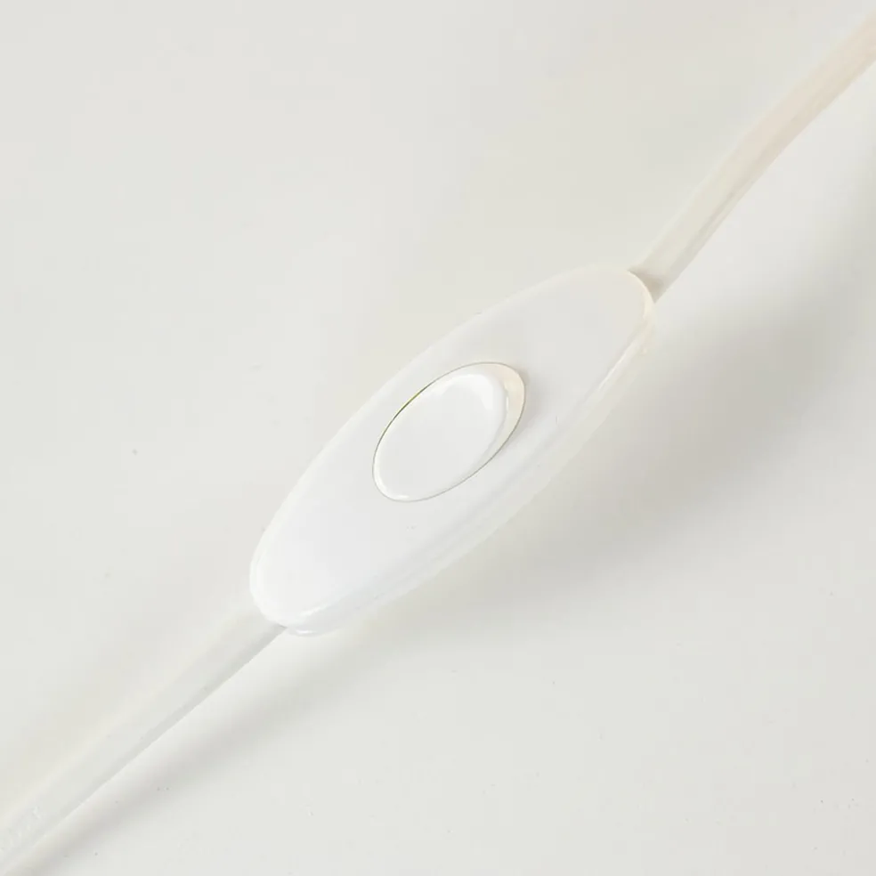 Tafellamp Oblica bol wit 20cm