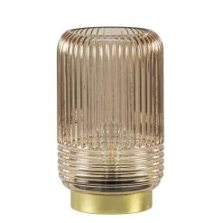 Tafellamp op batterij Lipa amber glas
