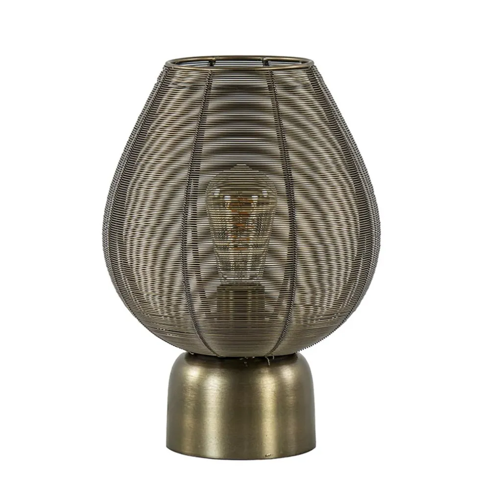 Tafellamp Suneko 34cm draad brons