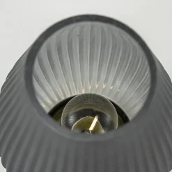 Tafellamp Tajera op batterij mat grijs/goud