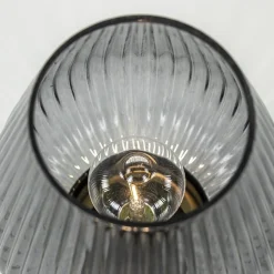 Tafellamp Tajera van Light and Living op batterij grijs/goud