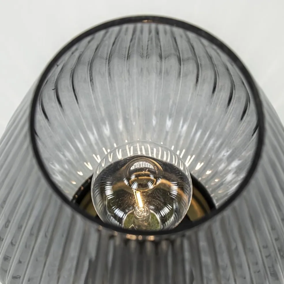 Tafellamp Tajera van Light and Living op batterij grijs/goud