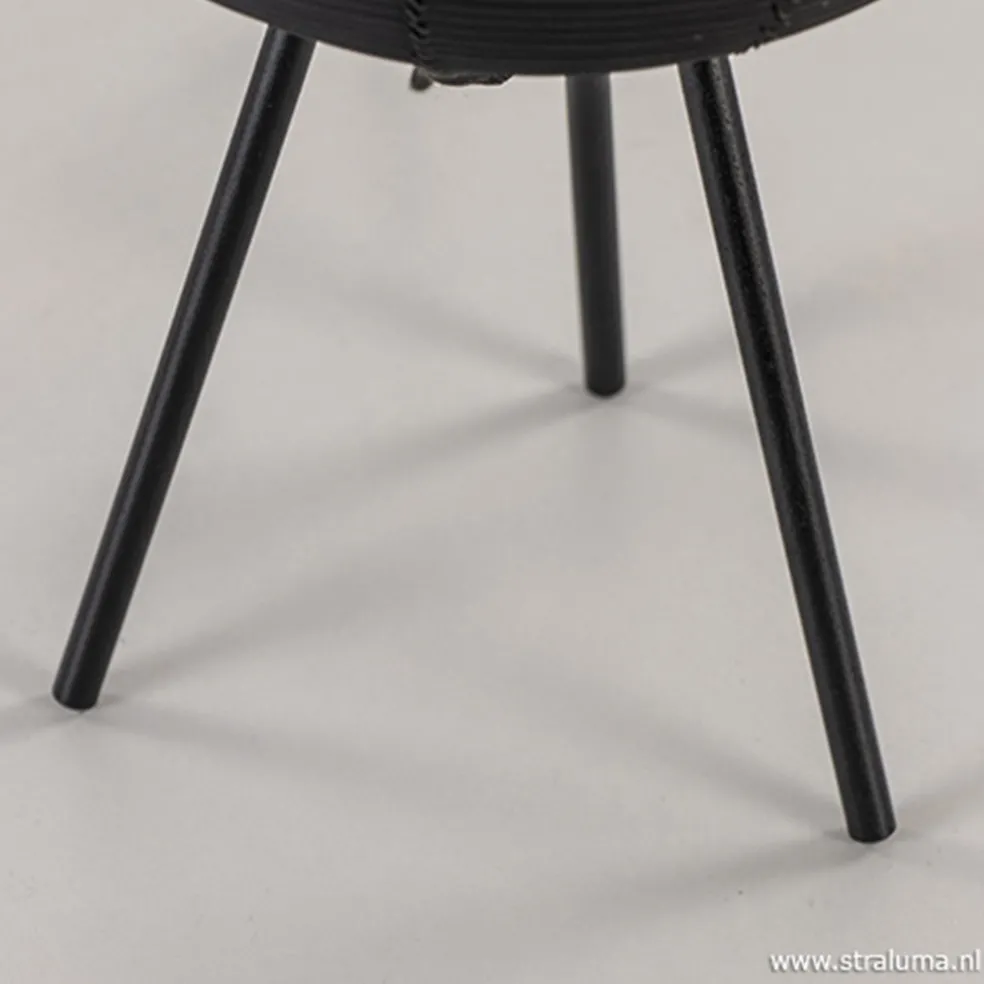 Tafellamp Tomek zwart draad 3-poot 70cm
