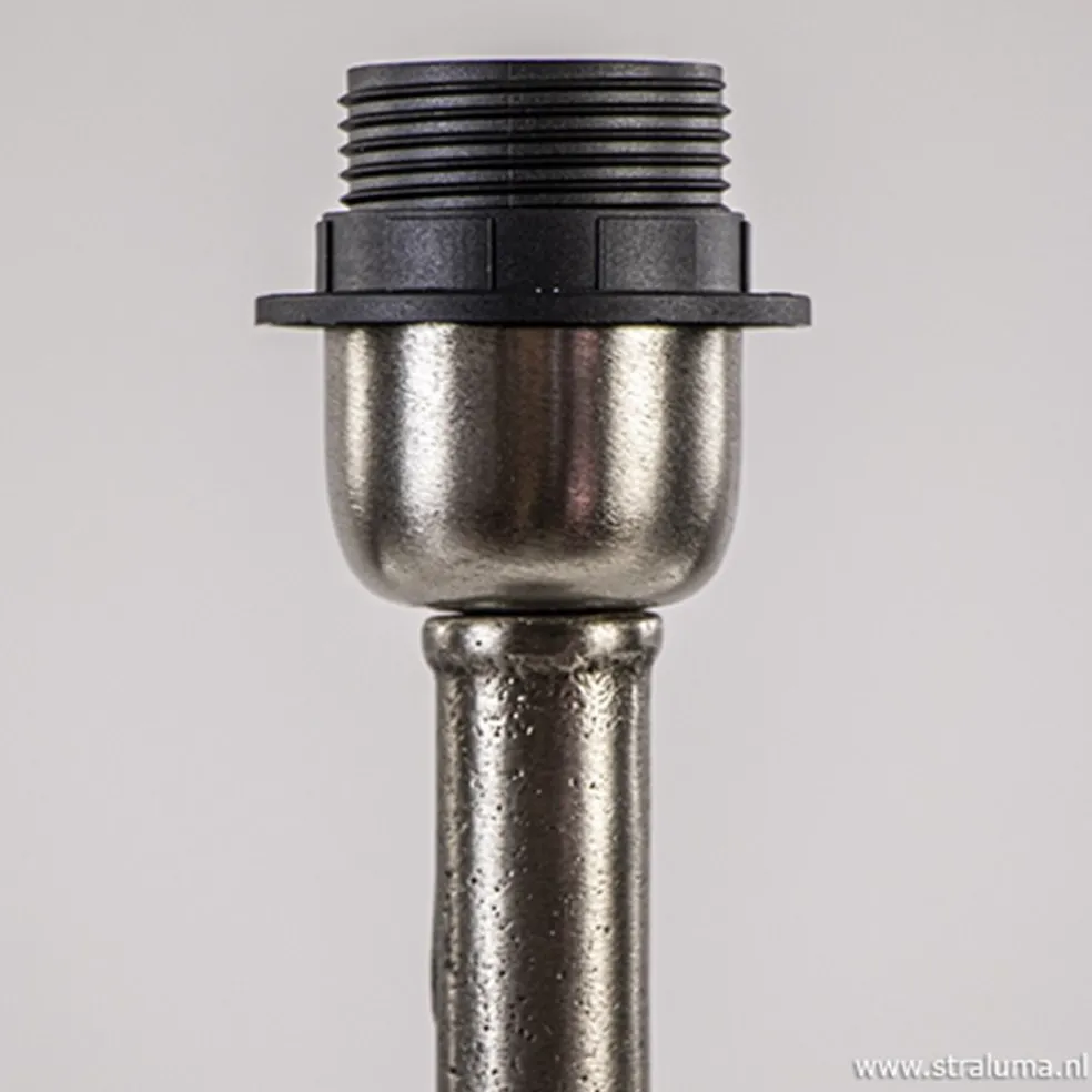 Tafellamp Undai ruw nikkel excl. kap