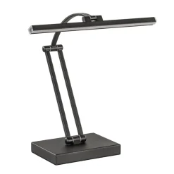 Tafellamp zwart "piano" model+touchdim.