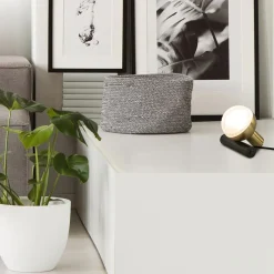 Tafel/wandlamp Drop zwart/goud