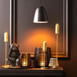 Trendy hanglamp Sumeri mat zwart met goud