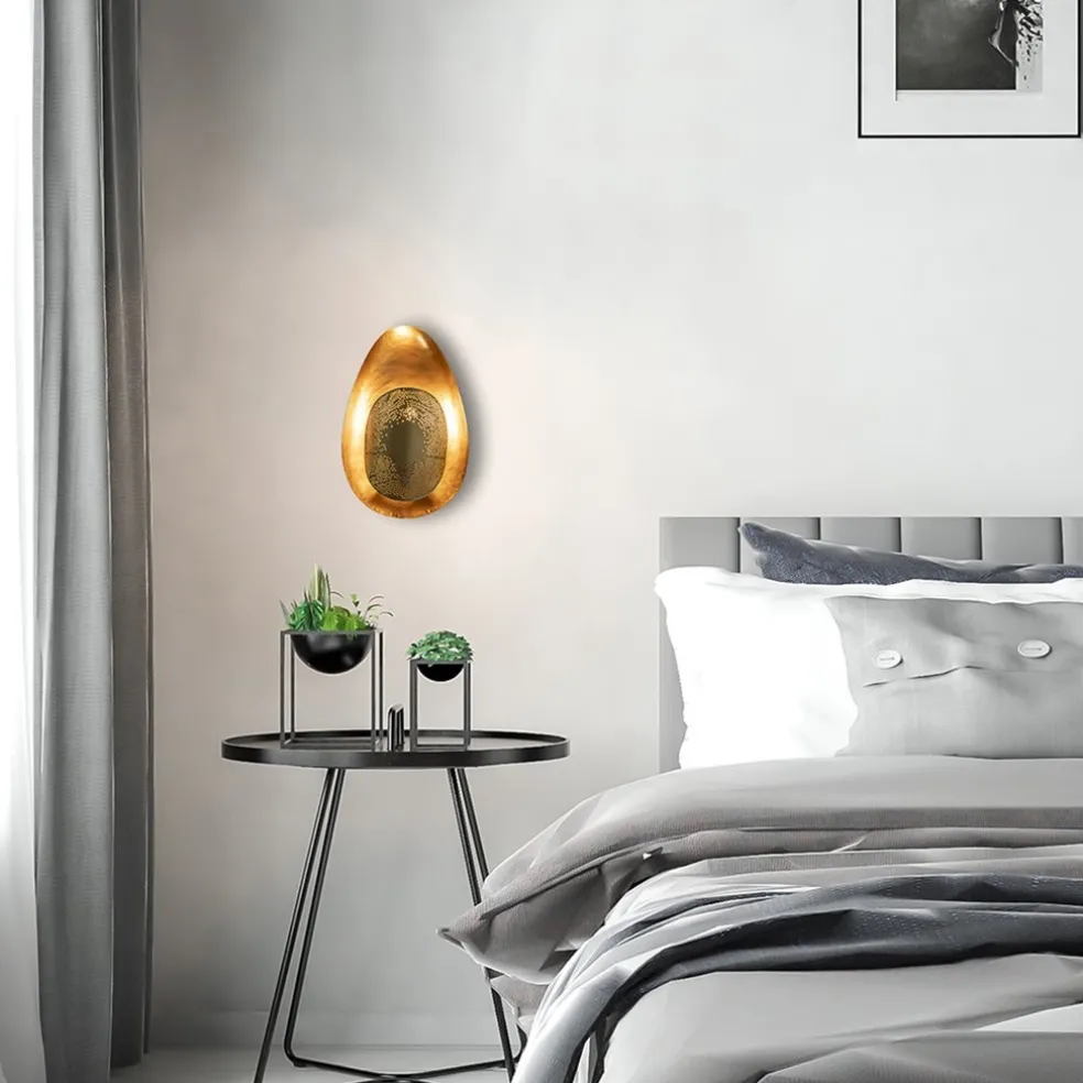 Trendy wandlamp antiek brons