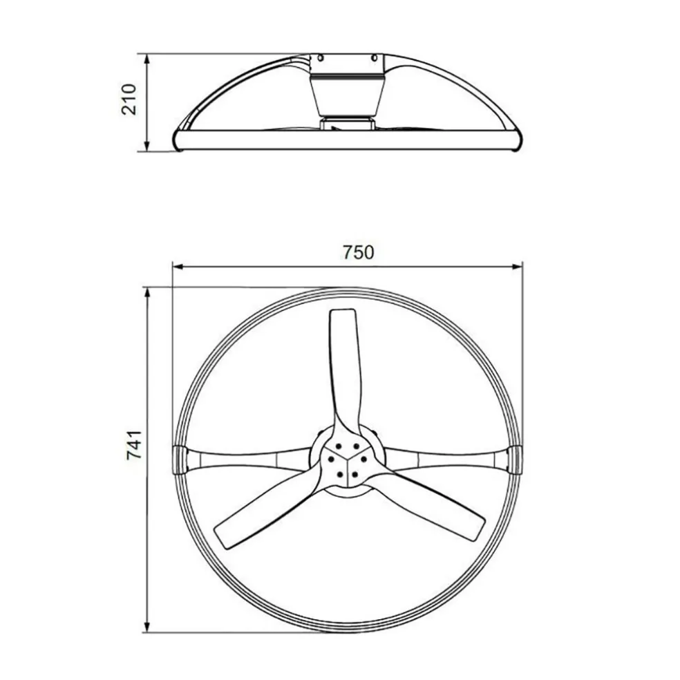 Ventilator Nepal mini wit/hout remote cct