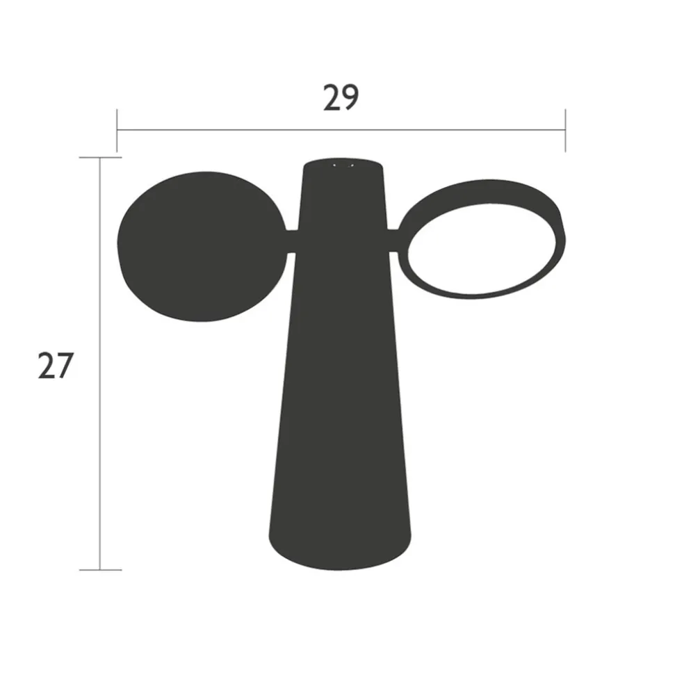 Verstelbare buitenlamp tafel antraciet oplaadbaar