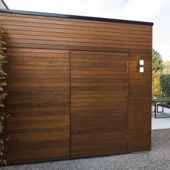 Verstelbare LED buitenlamp 2-lichts cilinder donker grijs