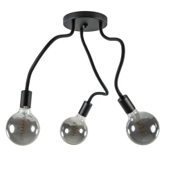 Verstelbare plafondlamp 3-lichts met flexibele armen