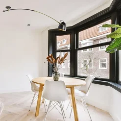 Verstelbare plafondlamp mat zwart met goud