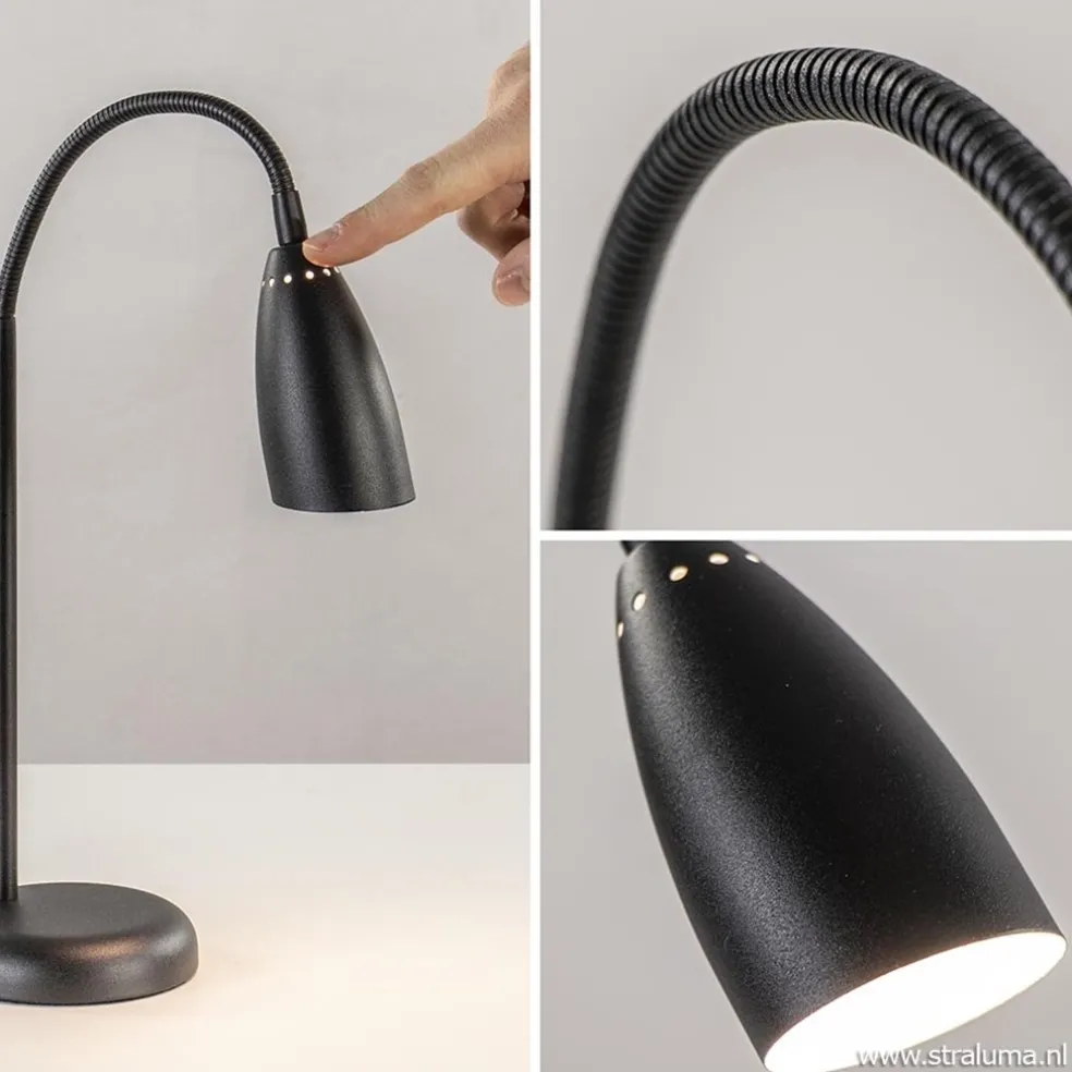 Verstelbare tafellamp touchy zwart dimbaar