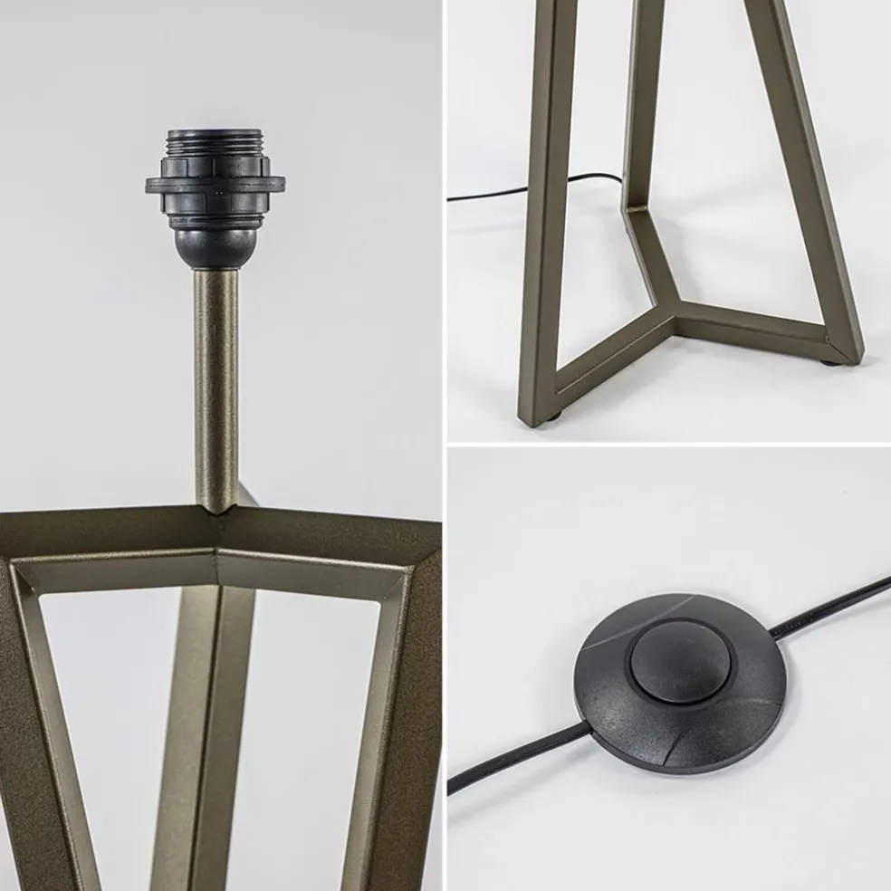 Vloerlamp Atrani platinum excl. kap