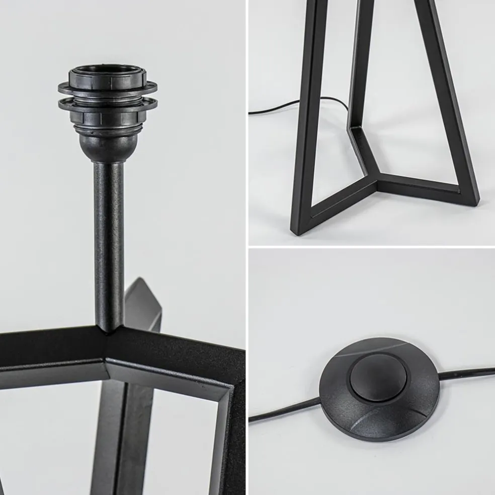 Vloerlamp Atrani zwart EXCL. KAP