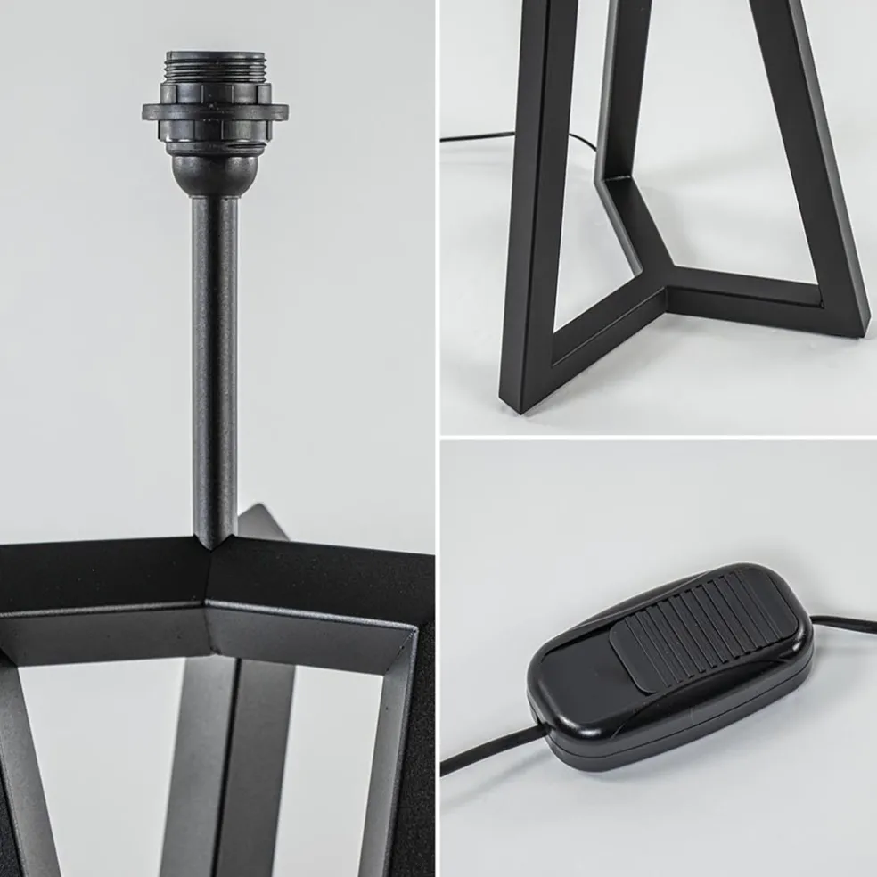 Vloerlamp Atrani zwart excl. kap