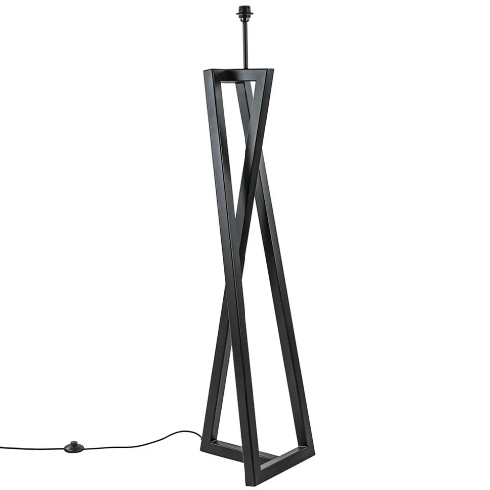 Vloerlamp Calitri zwart EXCL. KAP