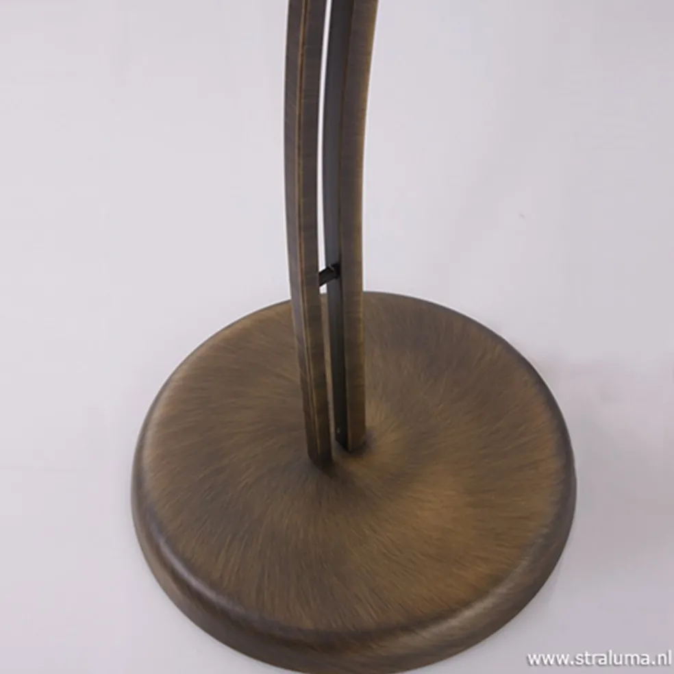 Vloerlamp Capri brons/Glas