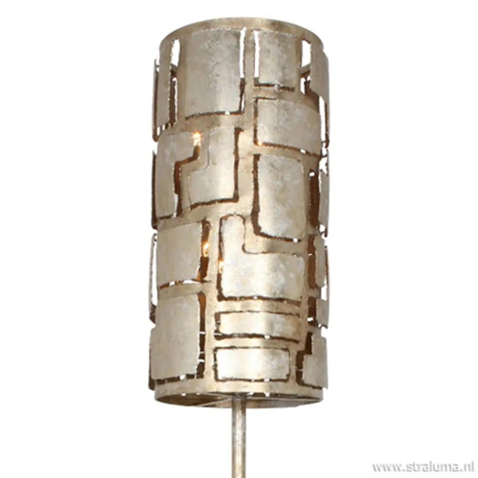 Vloerlamp Pablo oud zilver