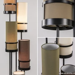 Vloerlamp Sixt 6l multicolor bruin