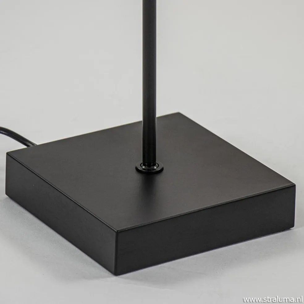 Vloerlamp Think pin zwart met pushdimmer