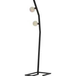 Vloerlamp Tortona zwart staal